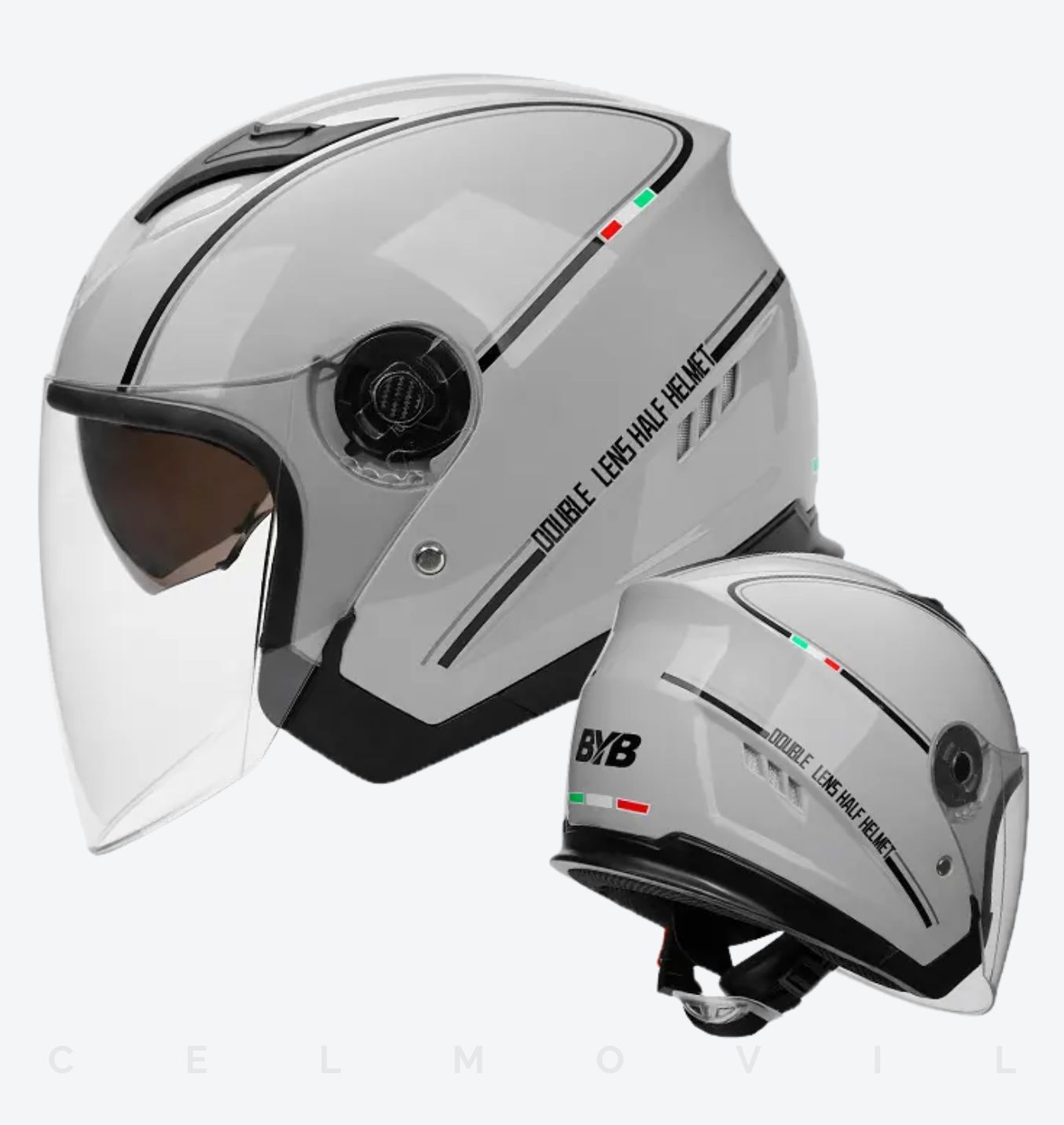 Casco BYB730 Doble Visor Abierto