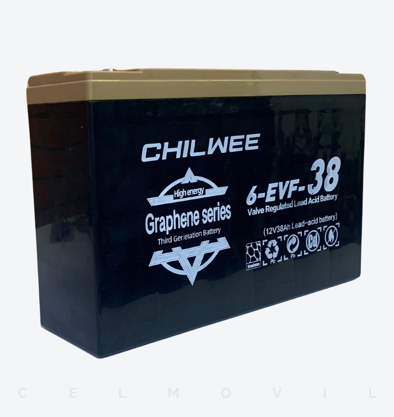 12V38AH Batería de plomo con Tecnología Grafeno